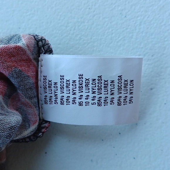 Anthropologie Bl-nk London Sequin Embellished Blouse, Size xs, red, black... - Picture 9 of 9